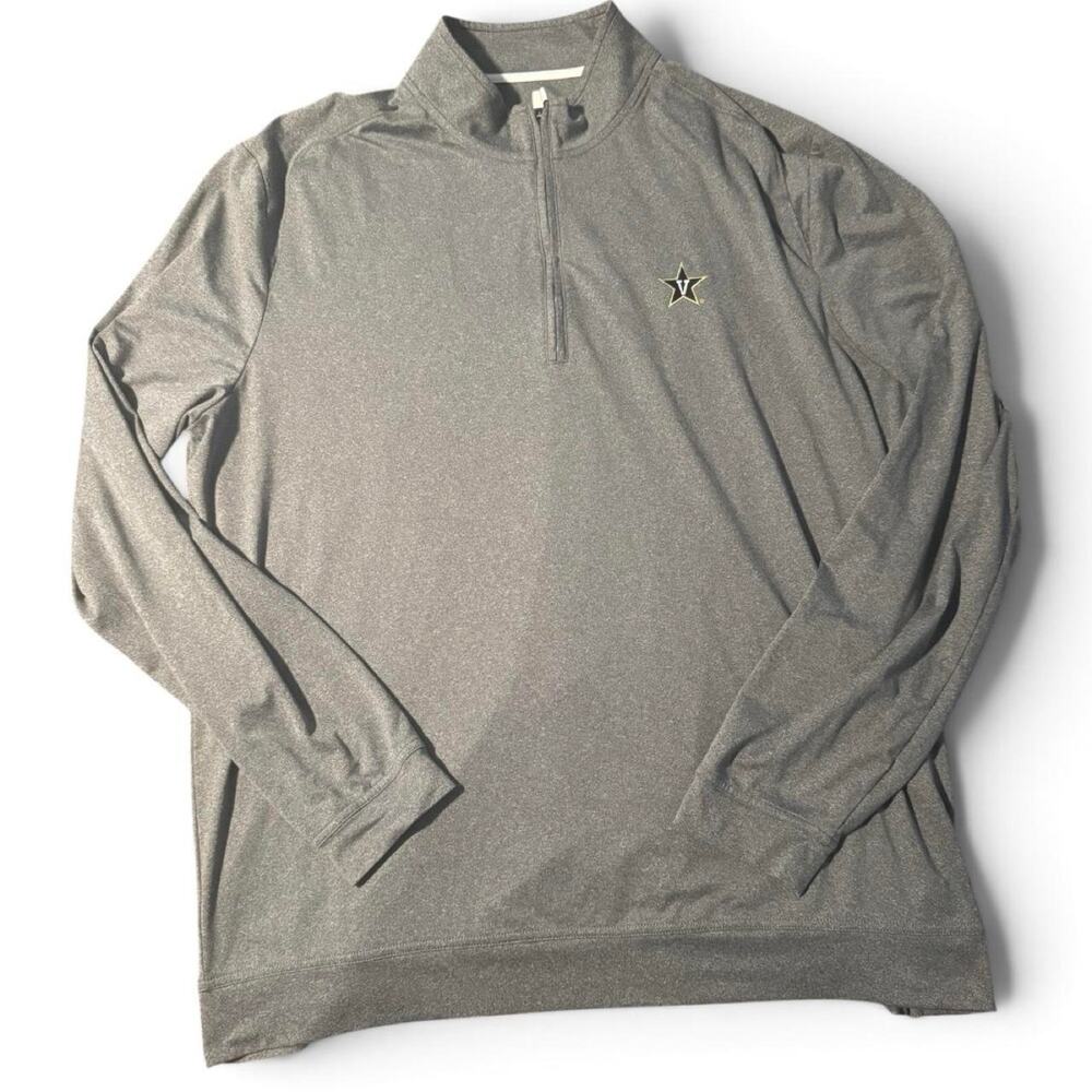 Vanderbilt Commodores Johnnie-O 1/4 Zip Pullover Men’s XL Gray NCAA Golf